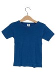 Vorschaubild 1 von T-Shirt Kinder Gr. 104 Blau Baumwolle Uni Basic Kurzarm Freizeit