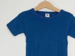 Vorschaubild 3 von T-Shirt Kinder Gr. 104 Blau Baumwolle Uni Basic Kurzarm Freizeit