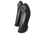 Vorschaubild 1 von Damen Ballerinas Wildleder Gr. 37 Schwarz Casual Slip-On
