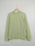 Vorschaubild 2 von Sweatshirt Herren Grün Gr. 48/M Baumwolle Uni Casual Langarm