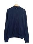 Vorschaubild 1 von Strickjacke Herren Blau Gr. 52/L Baumwolle Uni Casual Langarm