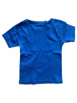 Vorschaubild 2 von T-Shirt Kinder Gr. 104 Blau Baumwolle Uni Basic Kurzarm Freizeit