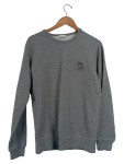 Vorschaubild 1 von Pullover Herren Gr. 48/M Grau Baumwolle Meliert Casual Langarm