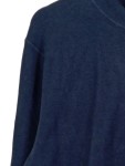 Vorschaubild 5 von Strickjacke Herren Blau Gr. 52/L Baumwolle Uni Casual Langarm