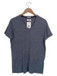 Vorschaubild 1 von Herren T-Shirt M Blau V-Ausschnitt Casual