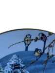Vorschaubild 3 von Sammelteller Winterlandschaft Rotkehlchen Meisen Porzellan