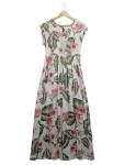 Vorschaubild 1 von Damen Sommerkleid Blumenmuster Gr. 38/M Mehrfarbig Maxikleid