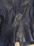 Vorschaubild 7 von Damen Lederjacke Blau Gr. 34/XS Freizeit Modern Langarm