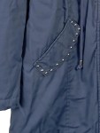 Vorschaubild 6 von Damen Parka Blau Gr. 36/S Casual Sterne Nieten Kapuze