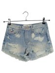 Vorschaubild 1 von Damen Jeans Shorts Gr. 24 Blau Casual Destroyed