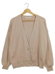 Vorschaubild 1 von . Damen Strickjacke Gr. 40/L Beige Cardigan V-Ausschnitt