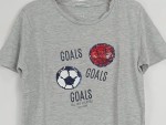 Vorschaubild 3 von T-Shirt Kinder Grau Gr. 134 Baumwolle Grafisch Casual Kurzarm