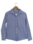 Vorschaubild 1 von Damen Hemdbluse Gr. 36/S Blau Kariert Casual