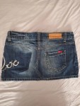 Vorschaubild 2 von Damen Jeansrock Gr. 36;S Blau Casual Minirock Baumwolle Schriftzug