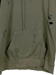 Vorschaubild 3 von Kapuzenpullover Herren Oliv Gr. 54/XL Baumwolle Uni Streetwear