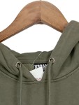 Vorschaubild 4 von Kapuzenpullover Herren Oliv Gr. 54/XL Baumwolle Uni Streetwear
