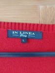 Vorschaubild 5 von Damen Strickjacke Rot Gr. 40/L Basic Baumwolle