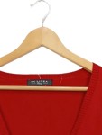 Vorschaubild 3 von Damen Strickjacke Rot Gr. 40/L Basic Baumwolle