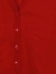 Vorschaubild 4 von Damen Strickjacke Rot Gr. 40/L Basic Baumwolle