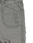 Vorschaubild 3 von Stoffhose Kinder Grau Gr. 80 Baumwolle Uni Casual Alltag Logo-Print Knopf