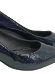 Vorschaubild 3 von Damen Pumps Lackleder Blau Gr. 39 Made in Italy Elegant