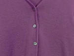 Vorschaubild 3 von Damen Strickjacke Gr. 36 S Lila Wolle Basic Cardigan