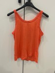Vorschaubild 2 von Damen Sport Top Ärmellos Orange Gr. 40/L Logo-Print
