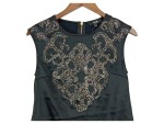 Vorschaubild 2 von Damen Top elegant Gr. 42/XL schwarz mit Verzierungen