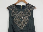 Vorschaubild 3 von Damen Top elegant Gr. 42/XL schwarz mit Verzierungen