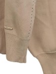 Vorschaubild 3 von . Damen Strickjacke Gr. 40/L Beige Cardigan V-Ausschnitt