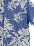 Vorschaubild 4 von Kinder Jungen Hemd Kurzarm Hawaii Blumen Blau Weiß Gr. 120, 122