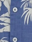 Vorschaubild 7 von Kinder Jungen Hemd Kurzarm Hawaii Blumen Blau Weiß Gr. 120, 122