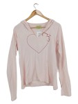 Vorschaubild 1 von Kapuzenpullover Damen Gr. 40/L Pink Baumwolle Grafisch Casual