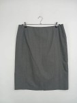 Vorschaubild 2 von Damen Bleistiftrock Gr. 44 Grau Business Rock Büro Elegant