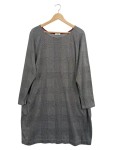 Vorschaubild 1 von Damen Midikleid Gr. 50 Grau kariert Freizeitkleid