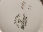 Vorschaubild 3 von Scherzer Bavaria Teetasse Porzellan Goldrand Beige Klassisch 50 Jahre