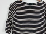 Vorschaubild 4 von Damen Langarmshirt Streifen Glockenärmel Wolle Gr. 34;XS