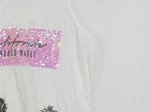 Vorschaubild 3 von Damen Tanktop Palmenprint Pailletten Gr. 34/XS weiß Casual
