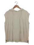 Vorschaubild 1 von Damen Pullunder Strickweste Kapuze Beige Gr. 42/XL Casual