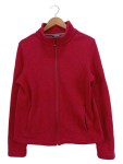 Vorschaubild 1 von Fleecejacke Damen Rot Gr. 44/XXL Polyester Wolle Polyamid Uni Outdoor