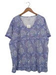Vorschaubild 1 von T-Shirt Damen Gr. 52/6XL Mehrfarbig Baumwolle Florales Muster Casual