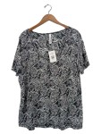 Vorschaubild 1 von Damen Hemdbluse Shirt 48-50 Mehrfarbig Casual Muster Kurzarm