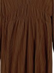 Vorschaubild 2 von Freizeitkleid Damen Braun Gr. 38/M Polyester Strukturmuster Casual 92 cm