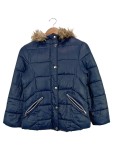 Vorschaubild 1 von Steppjacke Kinder Blau Gr. 152 Polyester Uni Casual Langarm Freizeit
