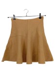 Vorschaubild 1 von Damen A-Linienrock Beige Gr. 36;S Casual Viskose Rock 46cm