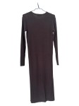 Vorschaubild 2 von Strickkleid Damen Langarm Grau Gr. 34/XS Modern