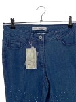 Vorschaubild 2 von Damen Jeans Straight Leg Gr. 40 Blau mit Strasssteinen