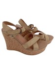 Vorschaubild 1 von Sandaletten Damen Gr. 39 Gold Glitzer Schnallen Absatz 11cm Party