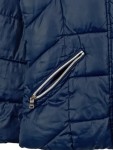 Vorschaubild 2 von Steppjacke Kinder Blau Gr. 152 Polyester Uni Casual Langarm Freizeit