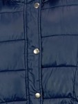 Vorschaubild 3 von Steppjacke Kinder Blau Gr. 152 Polyester Uni Casual Langarm Freizeit